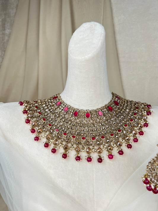 Large Bib Semi Bridal Set