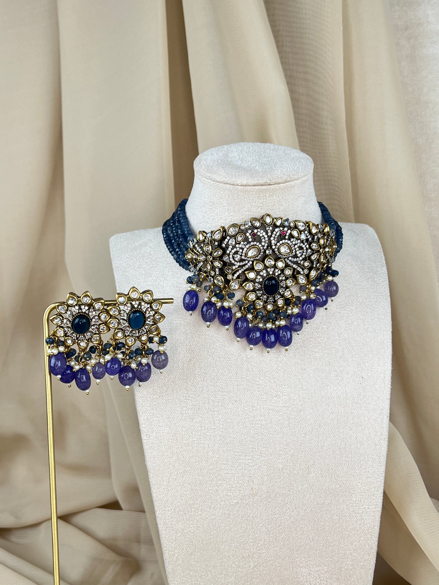 Victorian Kundan Choker Set