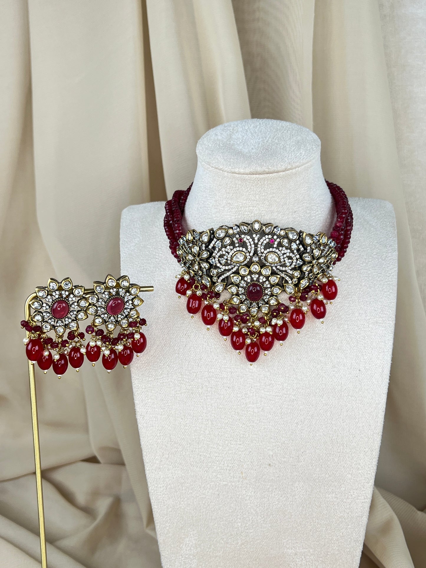 Victorian Kundan Choker Set