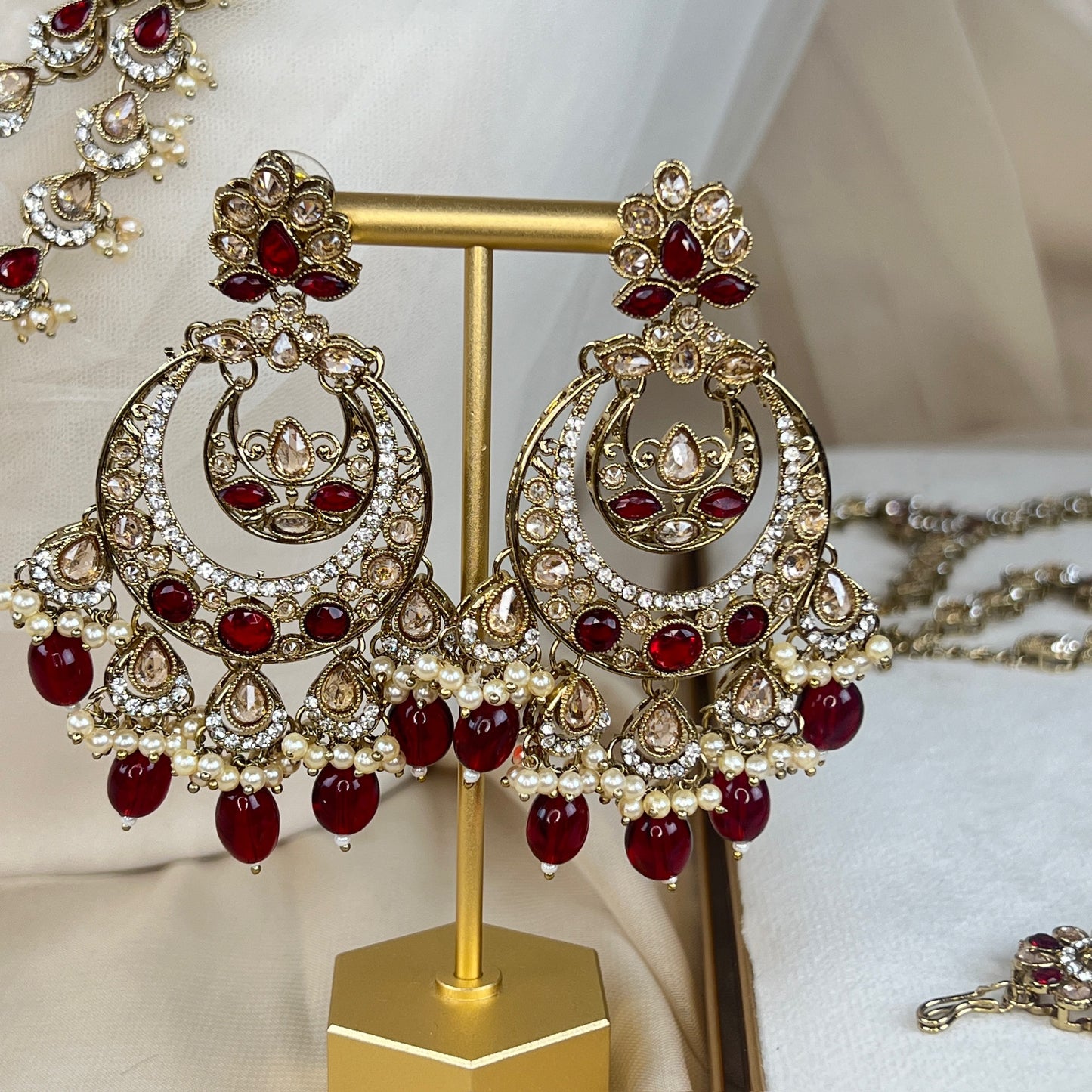 Maroon Full Bridal Set