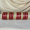 Bridal Churra Set with AD Bangles | Size 2.6