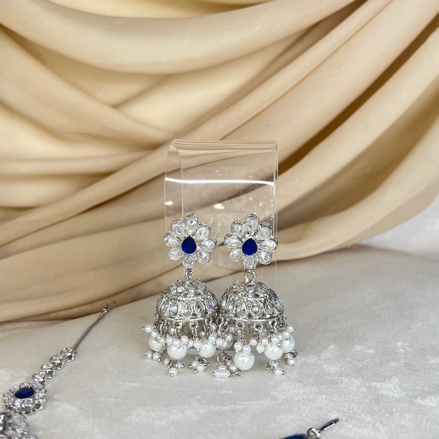 Double Choker Semi Bridal Set