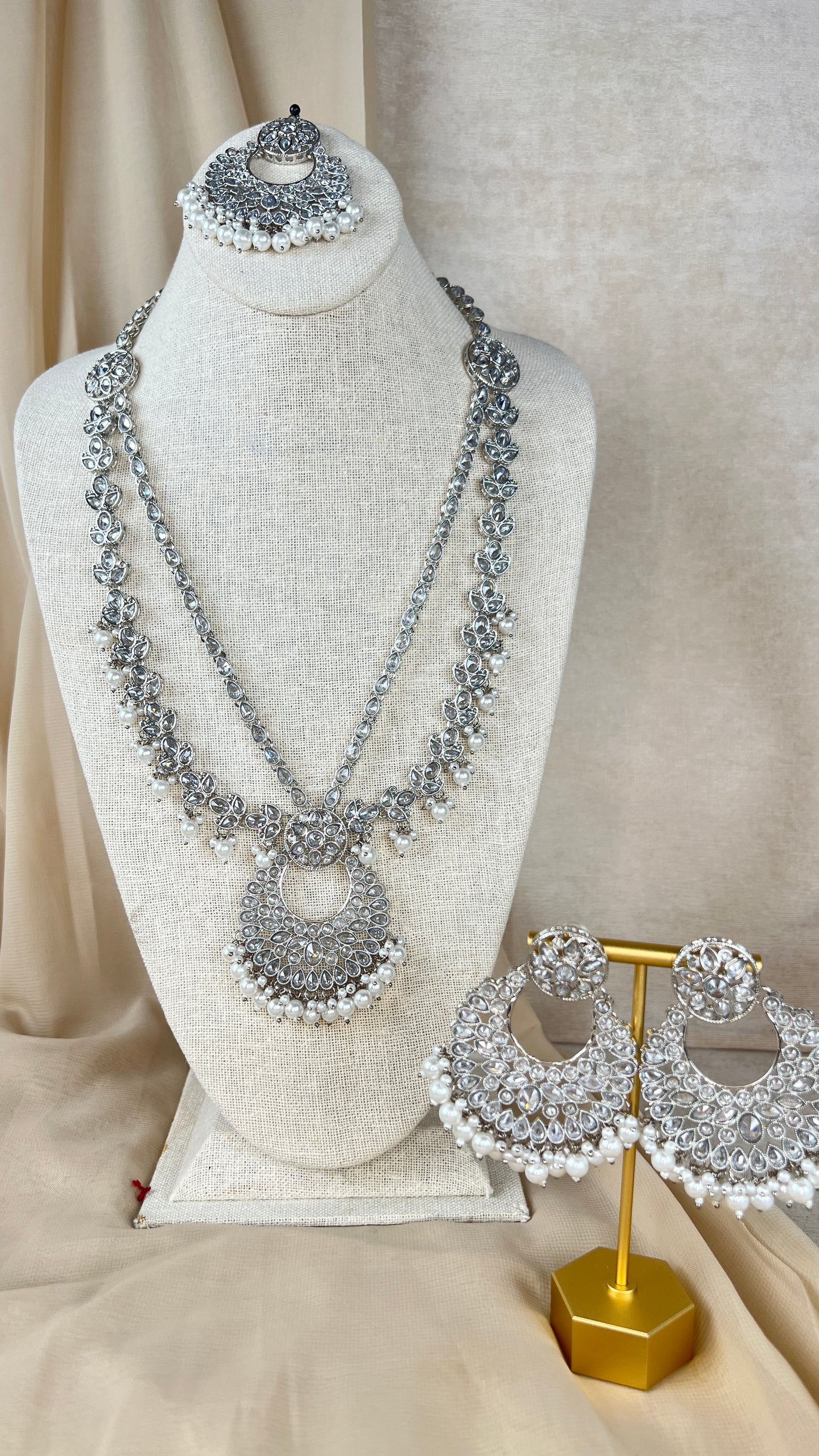 Polki Rani Haar | Mala | Long Necklace Set