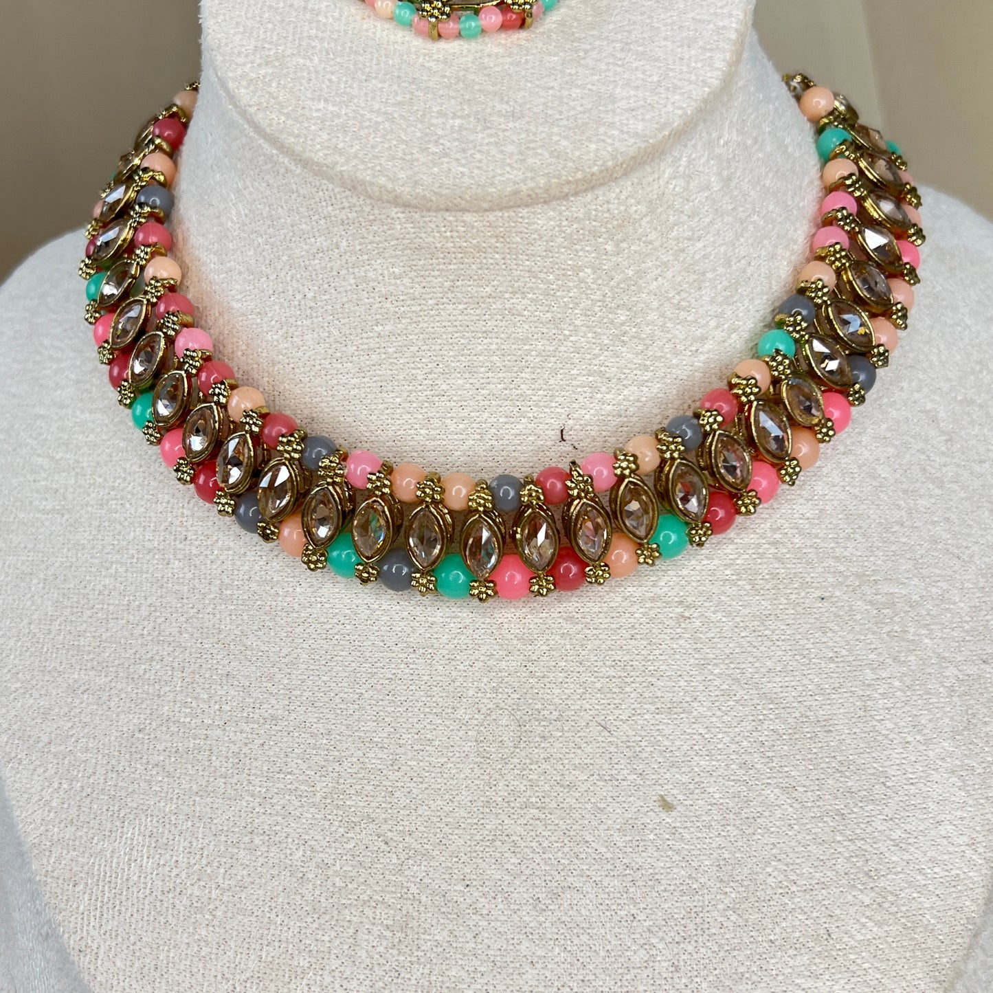 Dainty Necklace Set with Studs