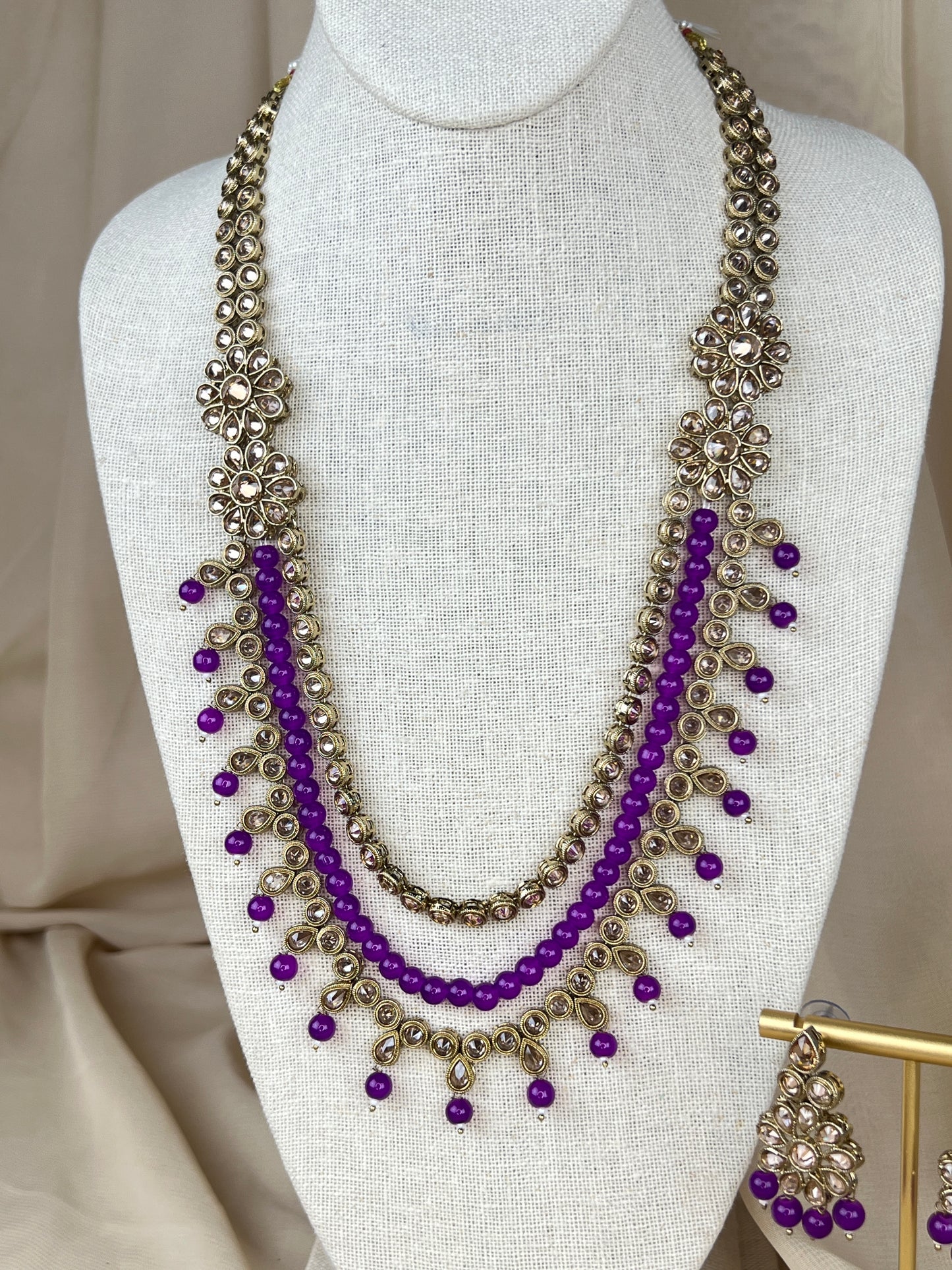 Polki Layer Mala | Haar | Necklace Set