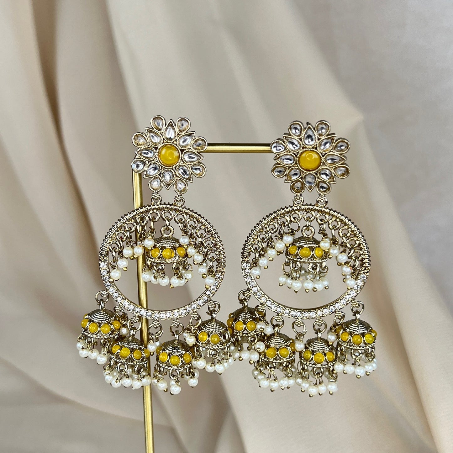 Statement Multi Jhumka Earring
