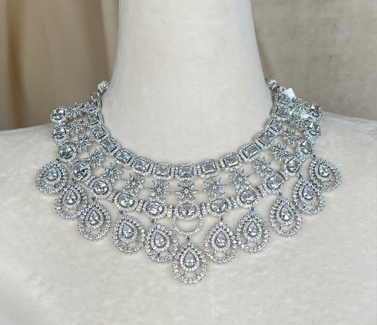American Diamond Necklace Set