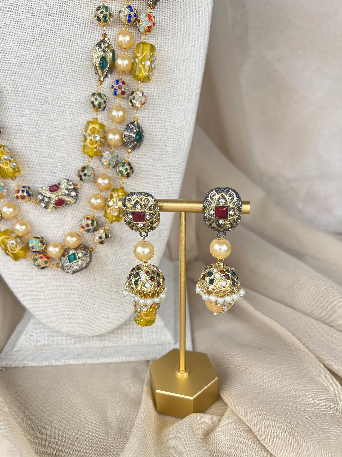 Pearl Kundan Layer Mala | Haar | Neckace Set