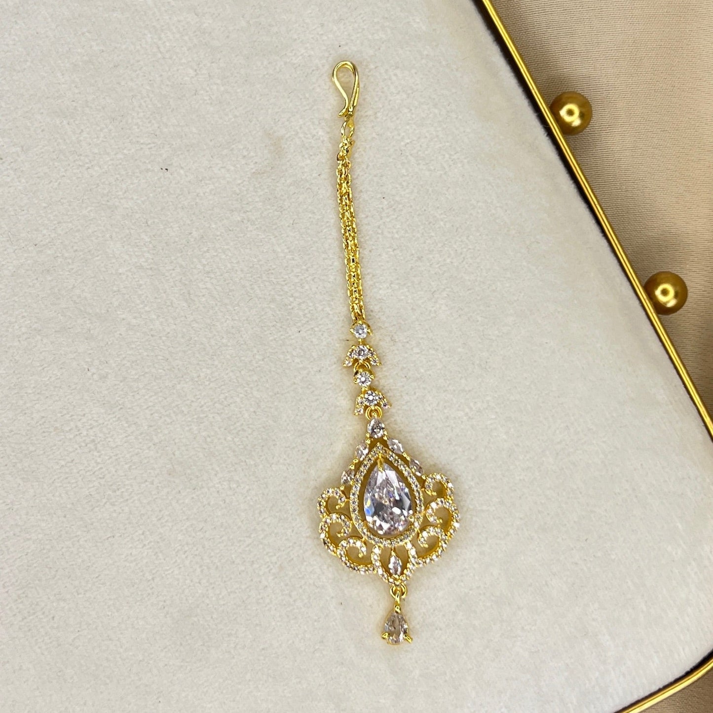 American Diamond | AD | Gold Tikka