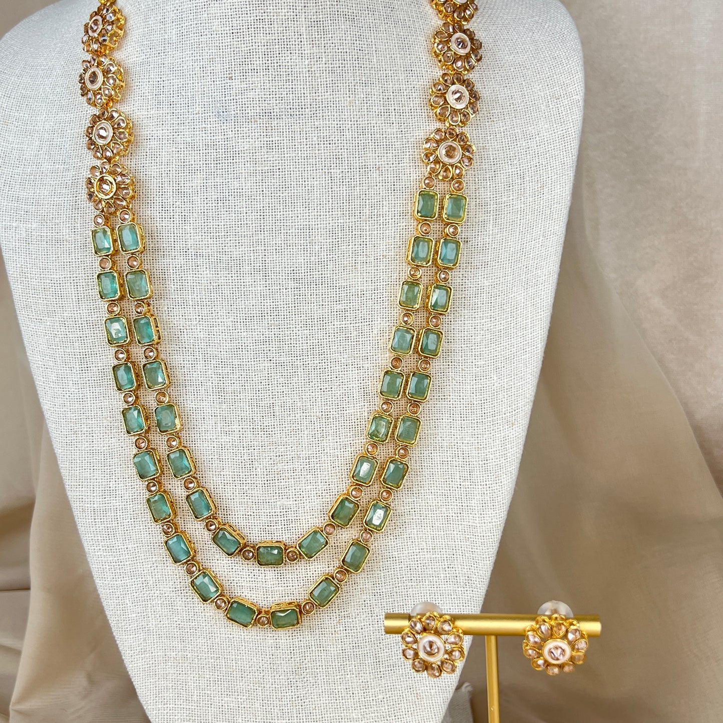 Long Mala | Haar | Necklace Set w/ Studs