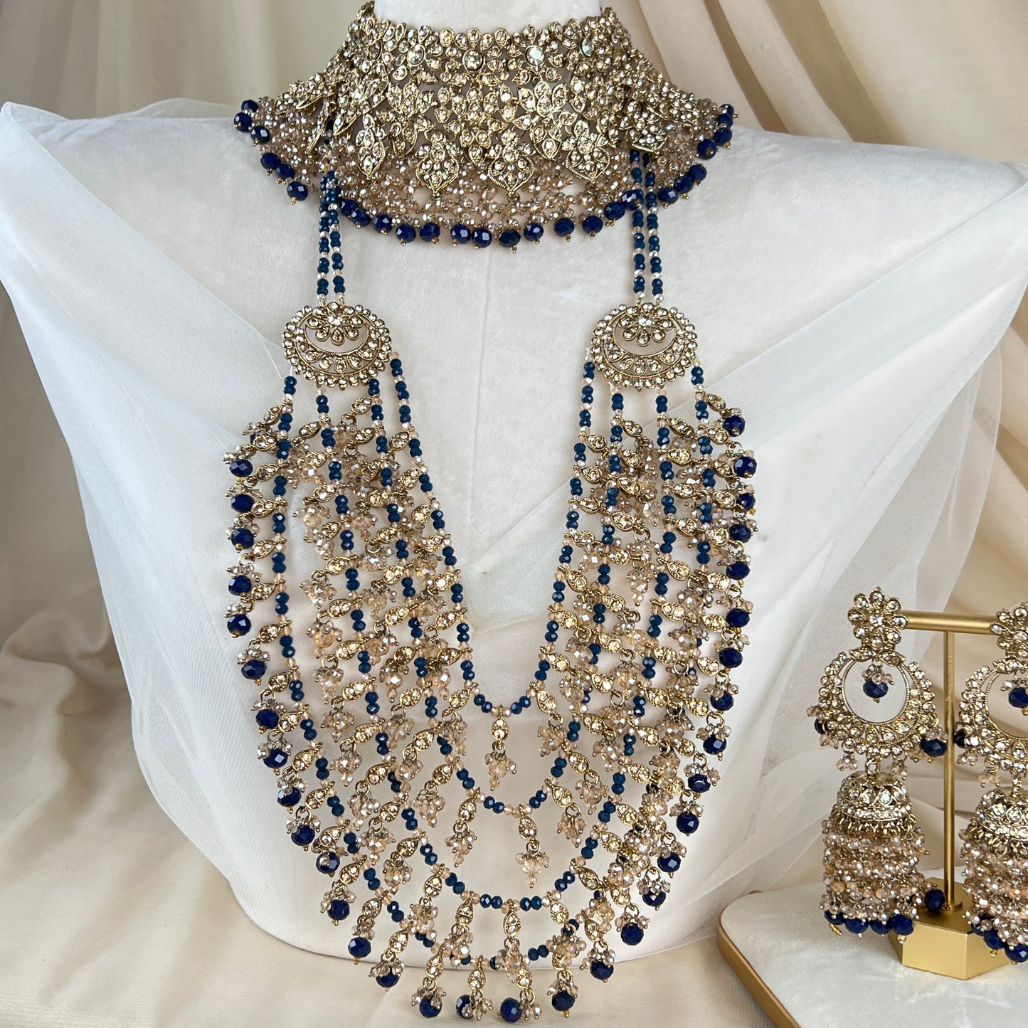 Long Layered Mala Full Bridal Set