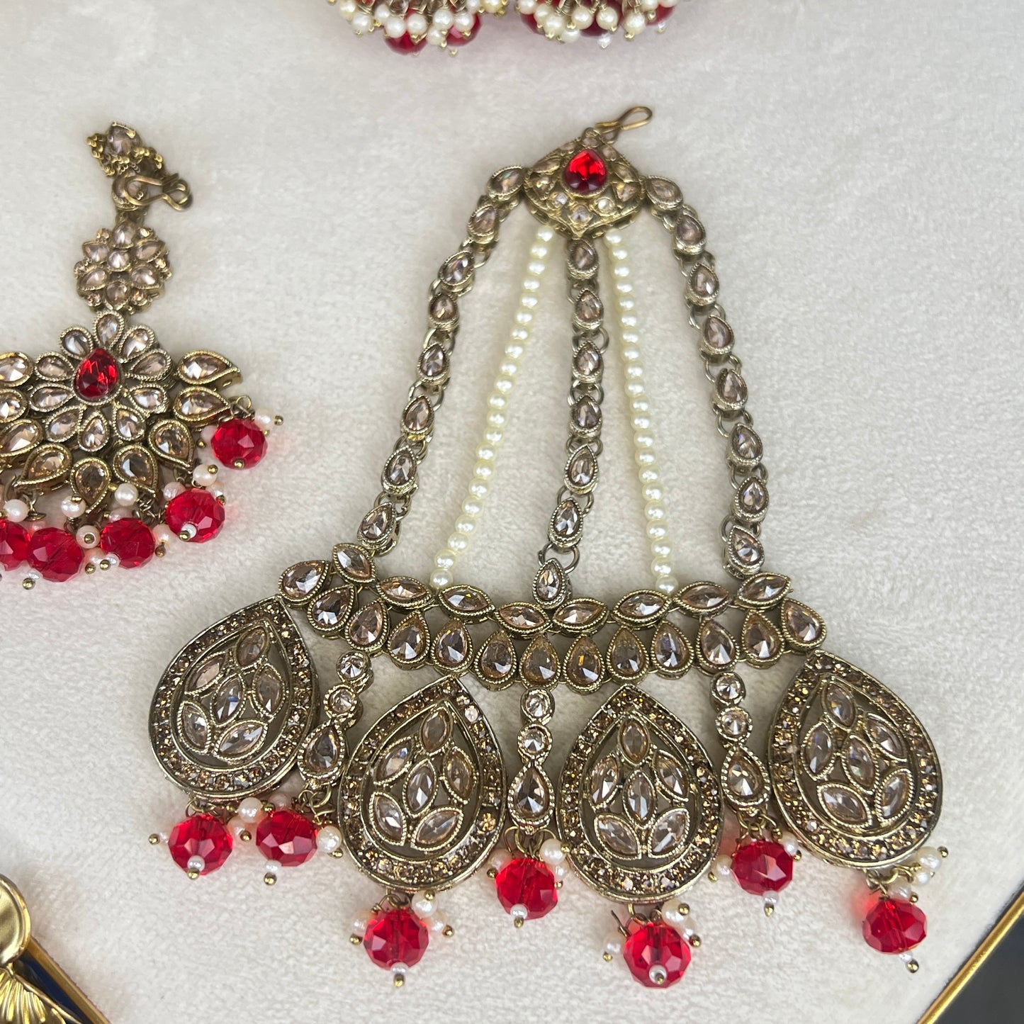 Double Choker Semi Bridal Set