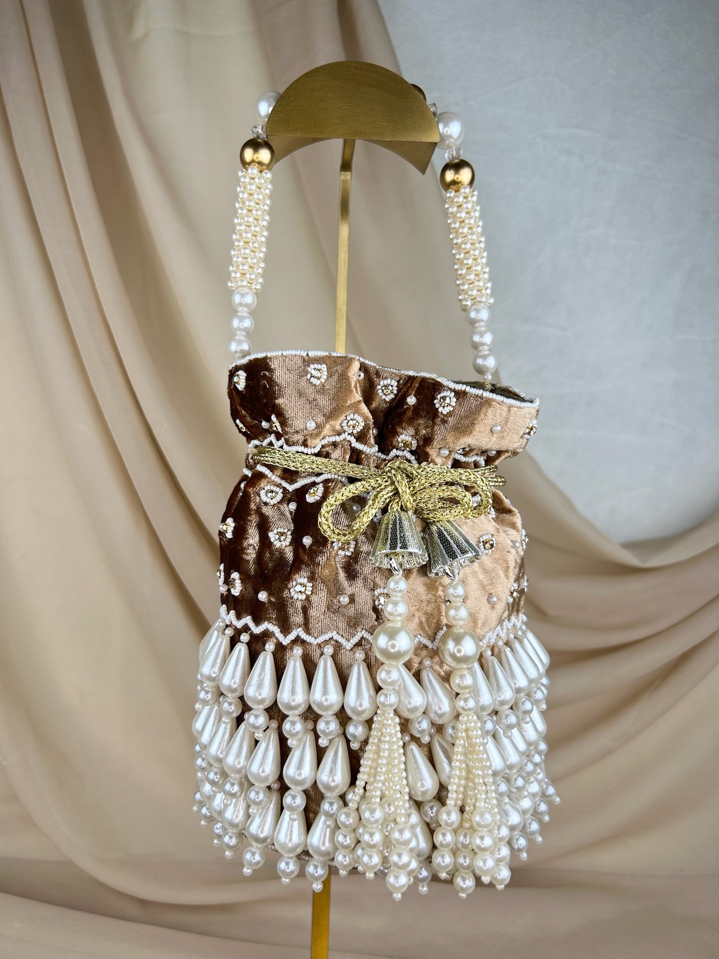 Pearl Beaded Potli  | Purse | Bag