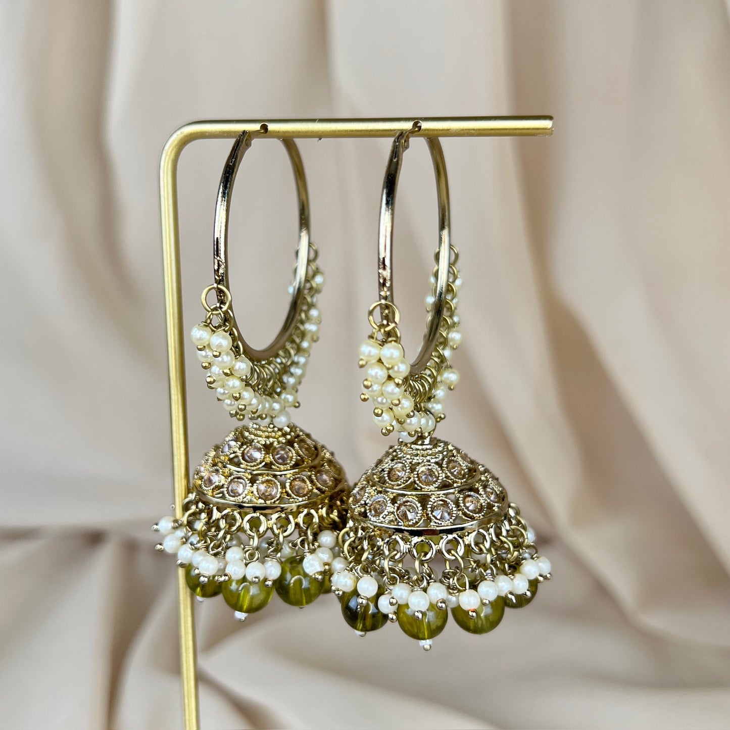 Large Bali Jhumka Hoops