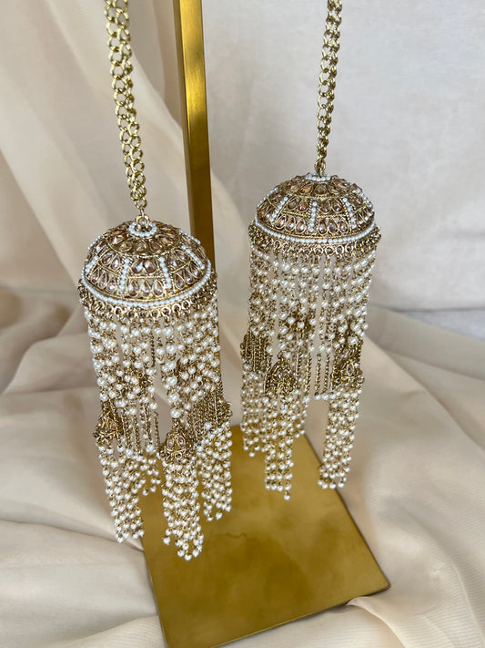 Gold Pearl Kaleera | Kalira | Bridal