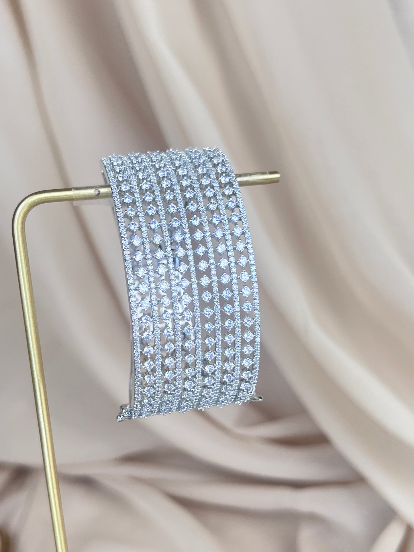 American Diamond | AD | Large Bangle Bracelet Cuff