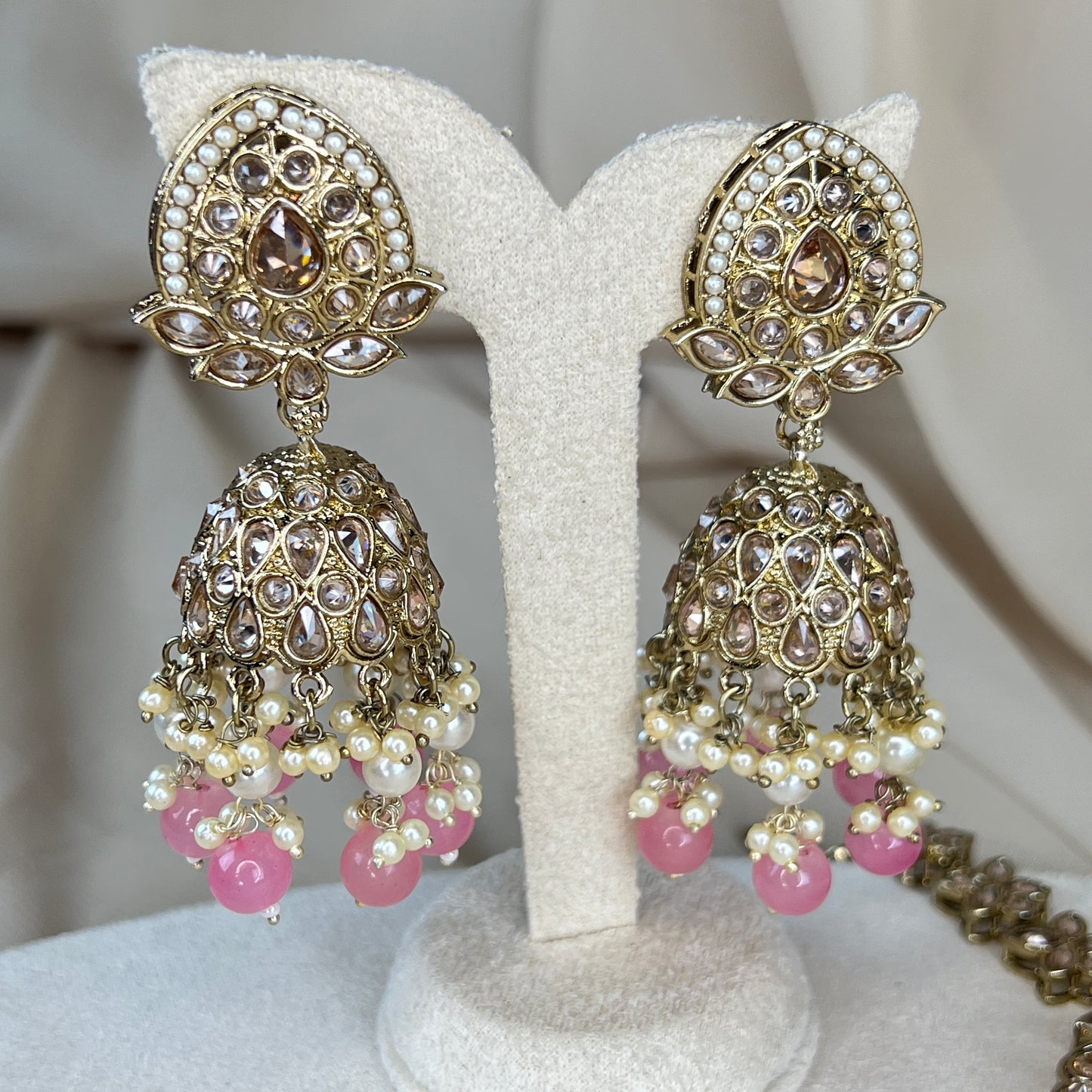 Jumka Earring with Oversized Tikka Set