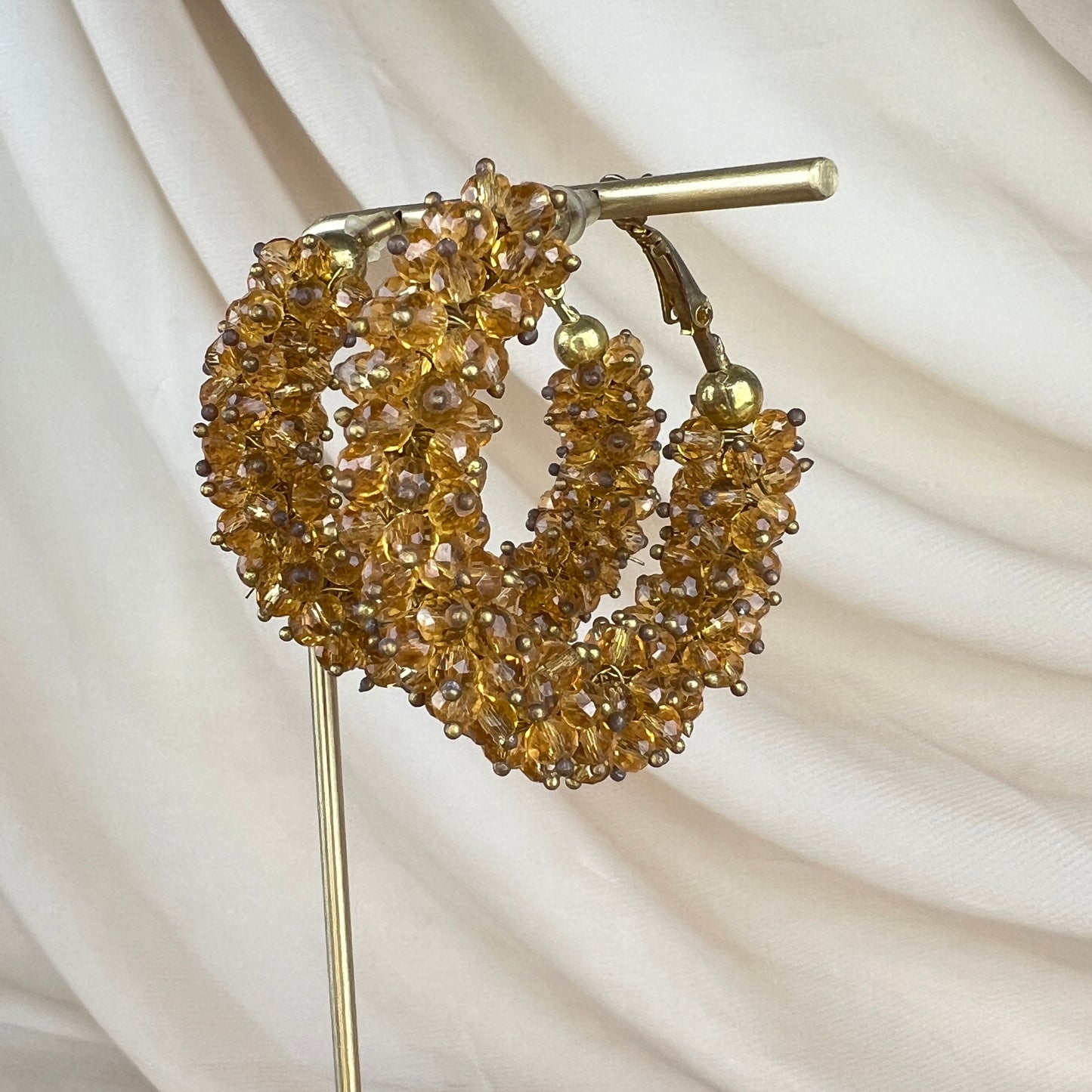 Beaded Hoop Earrings