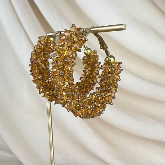 Beaded Hoop Earrings
