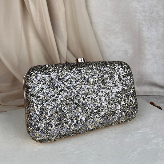 Gold Sequin Clutch