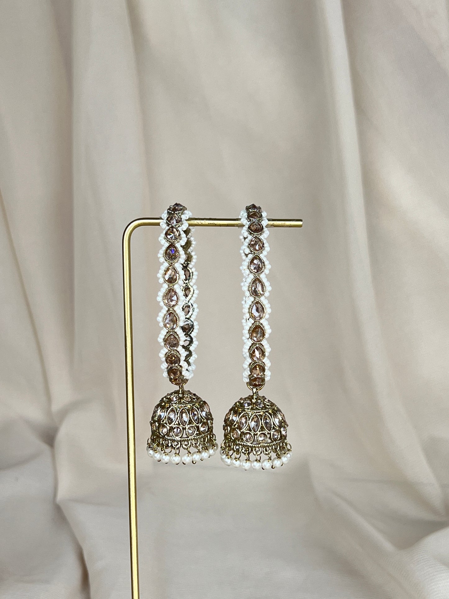 Jhumka Pearl Bangle Pair