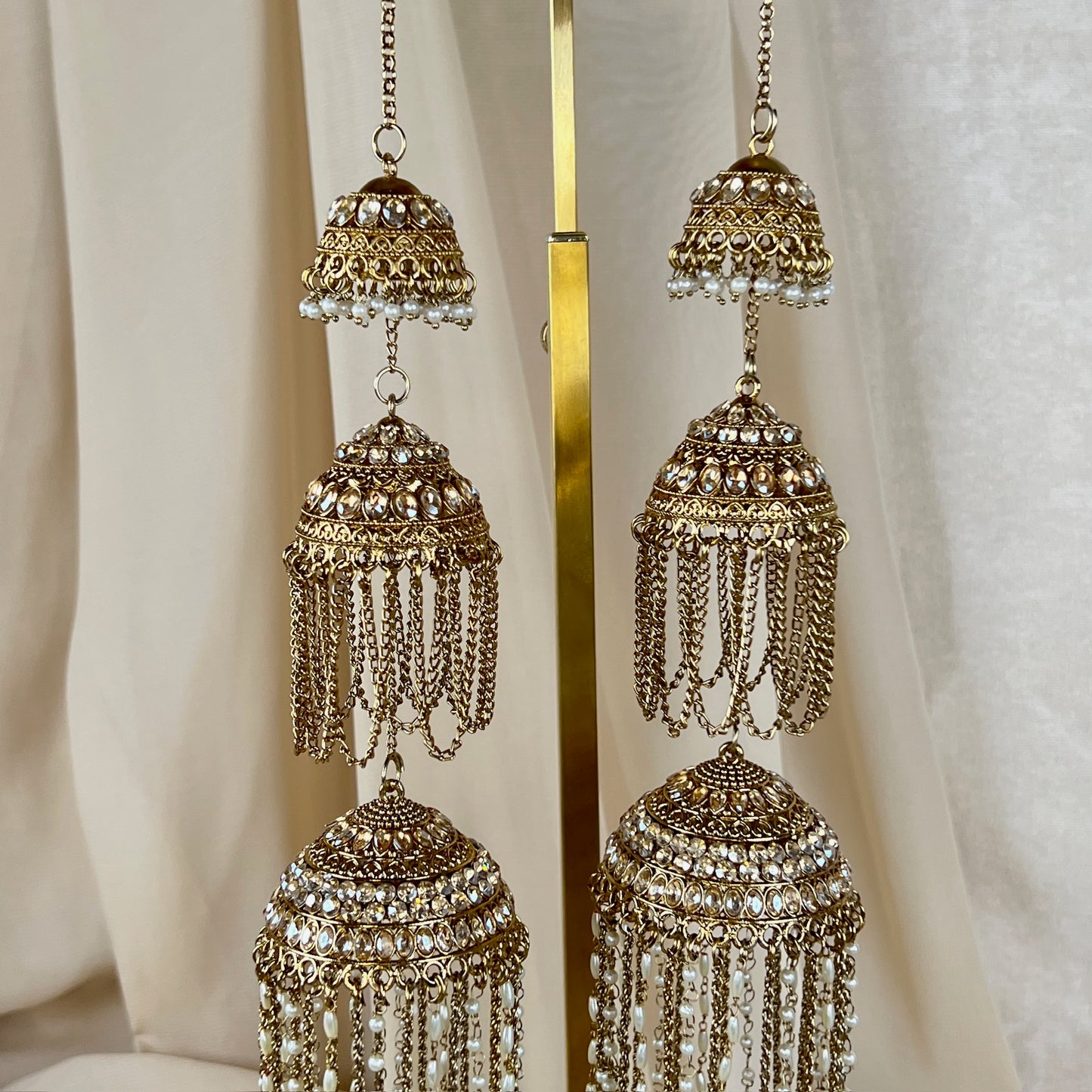 Pearl Gold Layered Bridal Kaleera | Kalira