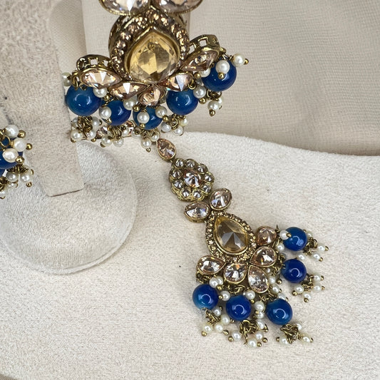 Polki Earring & Tikka Set