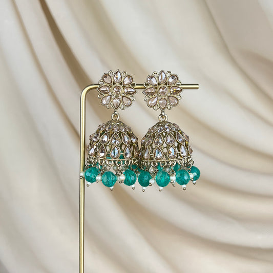 Polki Jhumka Earrings