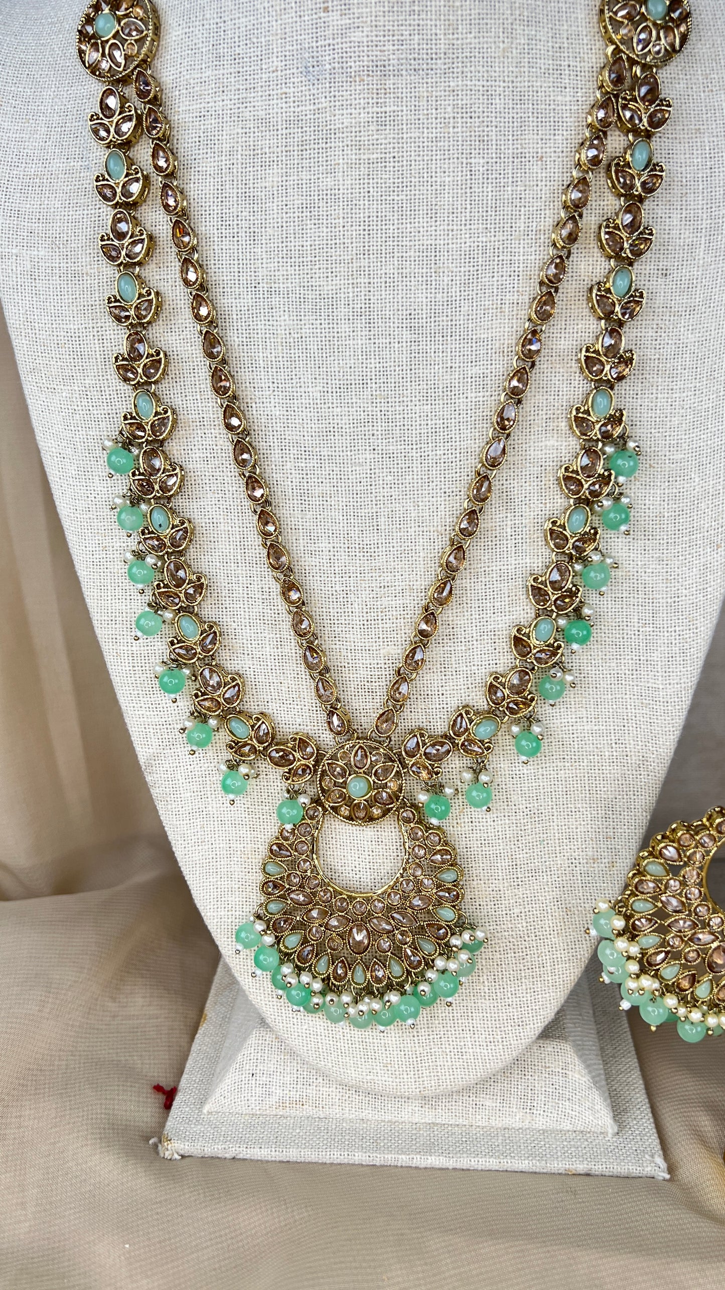 Polki Rani Haar | Mala | Long Necklace Set