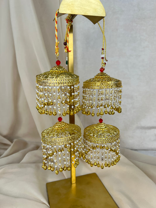 Gold Double Jhumka Kaleera | Kalira