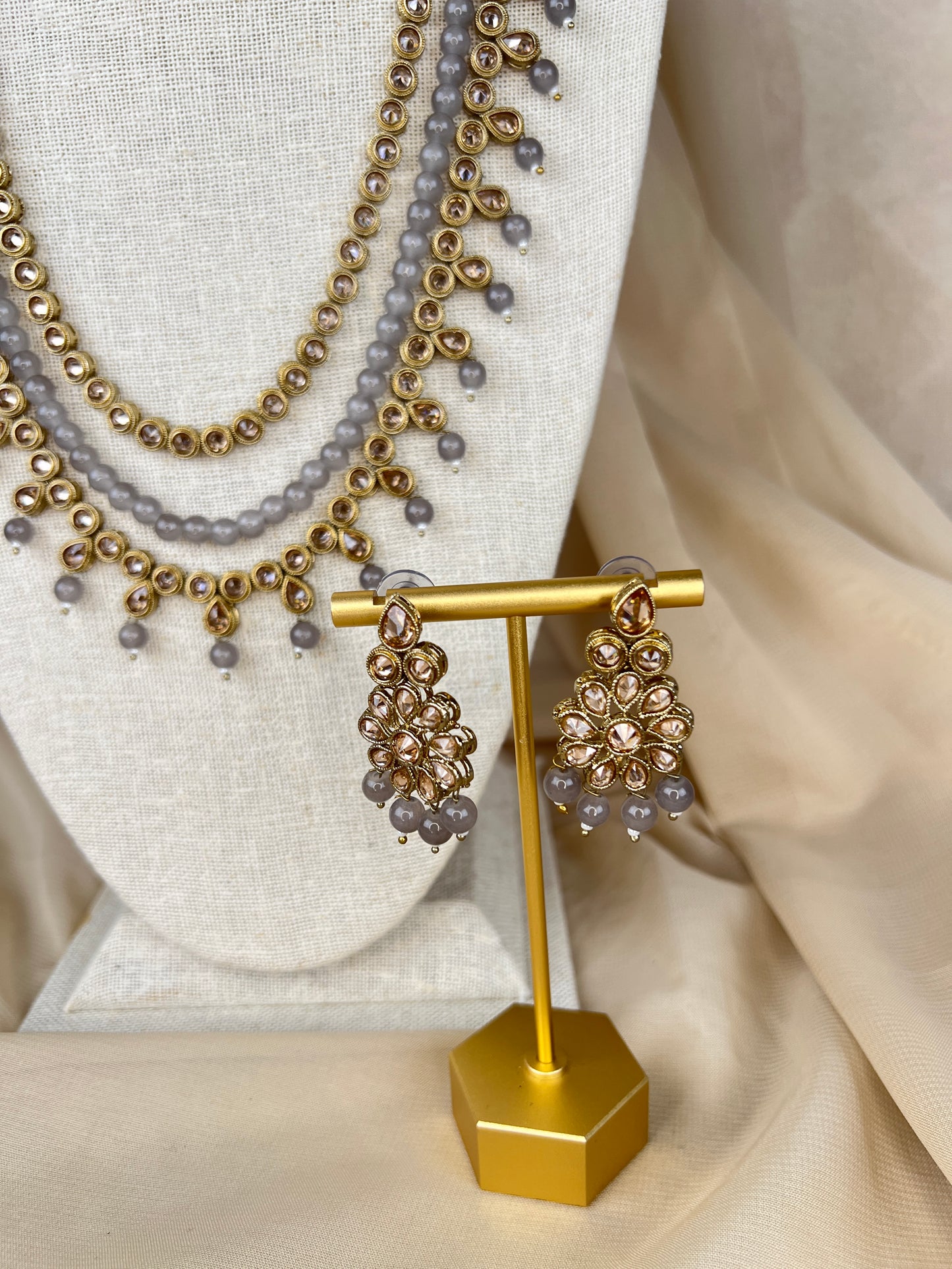 Polki Layer Mala | Haar | Necklace Set