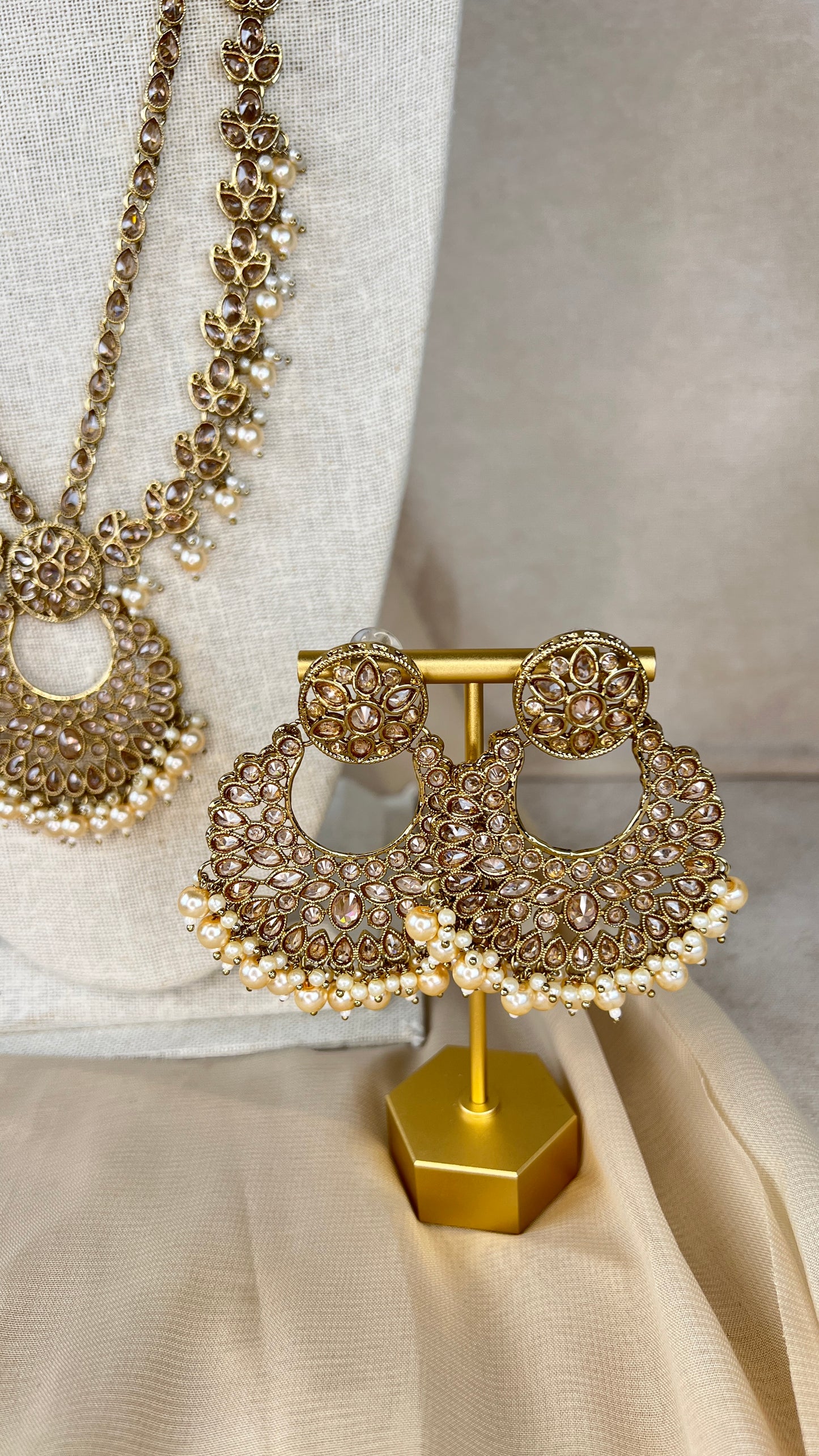 Polki Rani Haar | Mala | Long Necklace Set