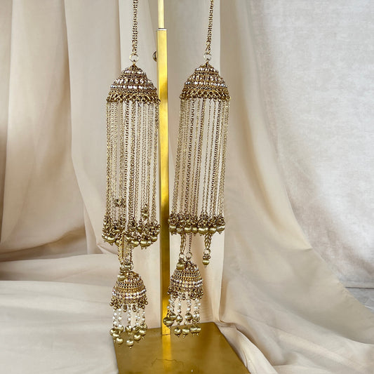 Pearl Gold Layered Bridal Kaleera | Kalira
