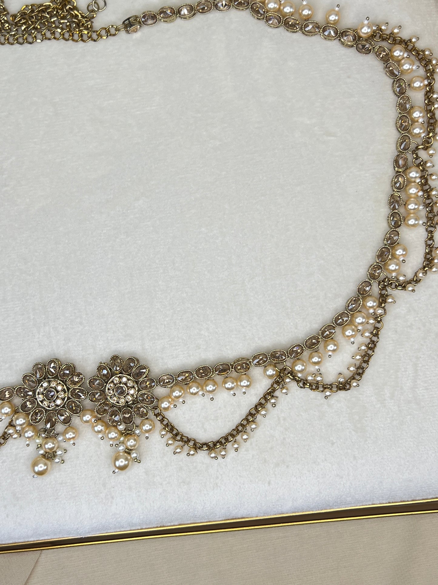 Flower Pearl Hip Chain | Waist Chain | Kamarbandh | Kamar Patta