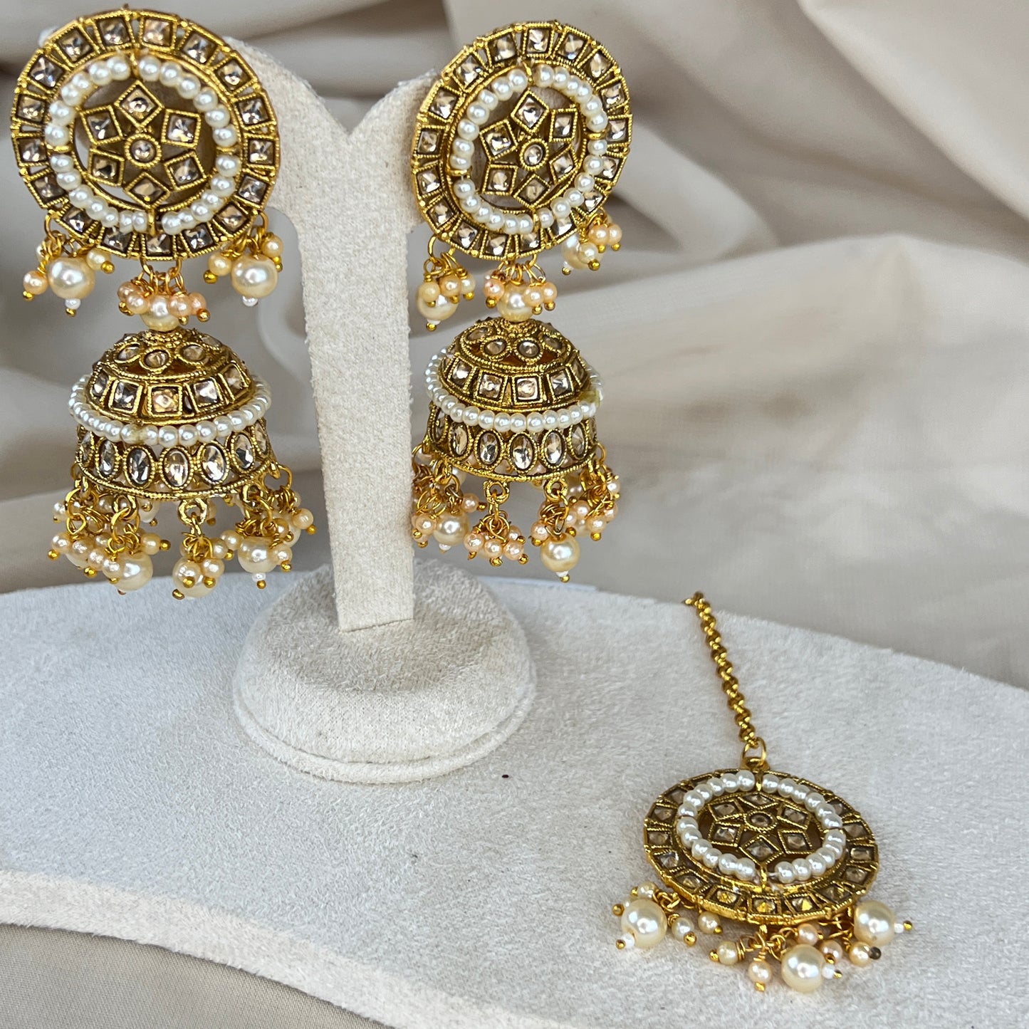 Jhumka Earring and Tikka Set