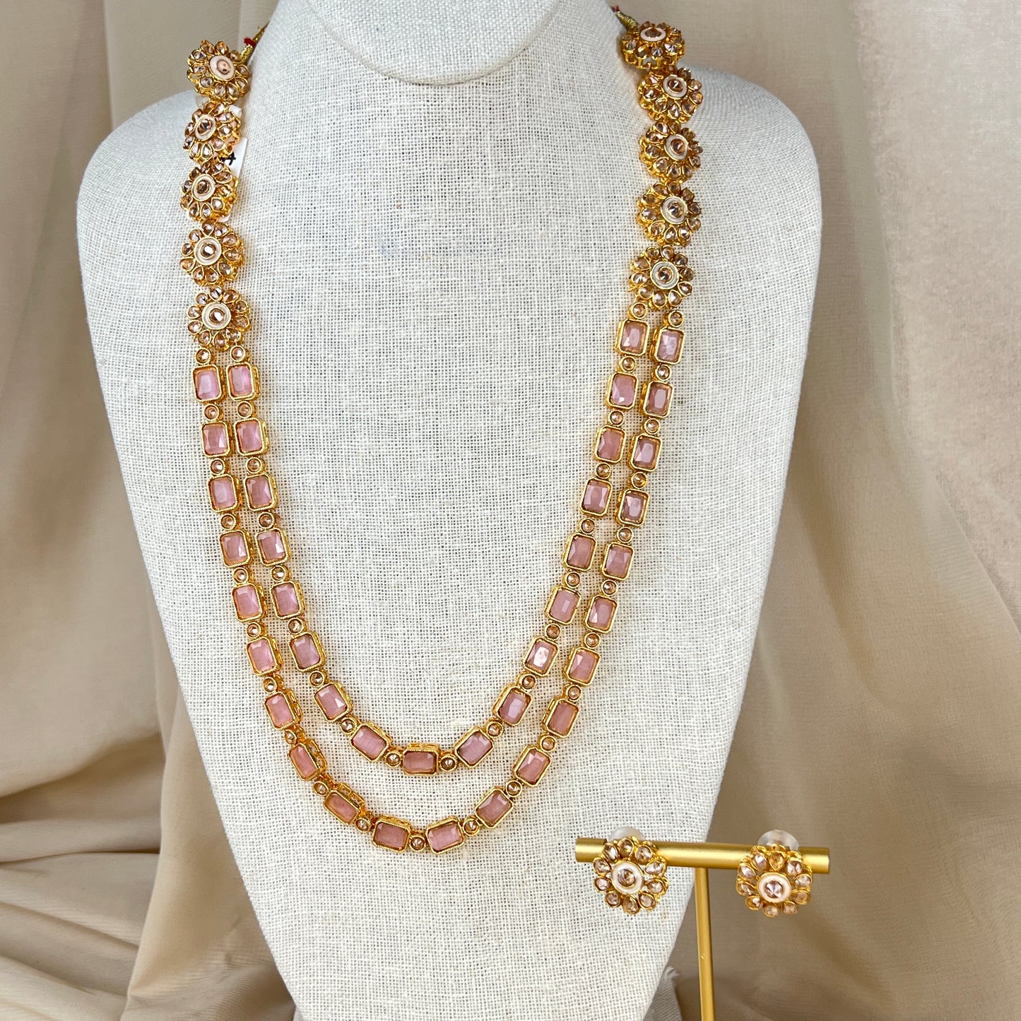 Long Mala | Haar | Necklace Set w/ Studs