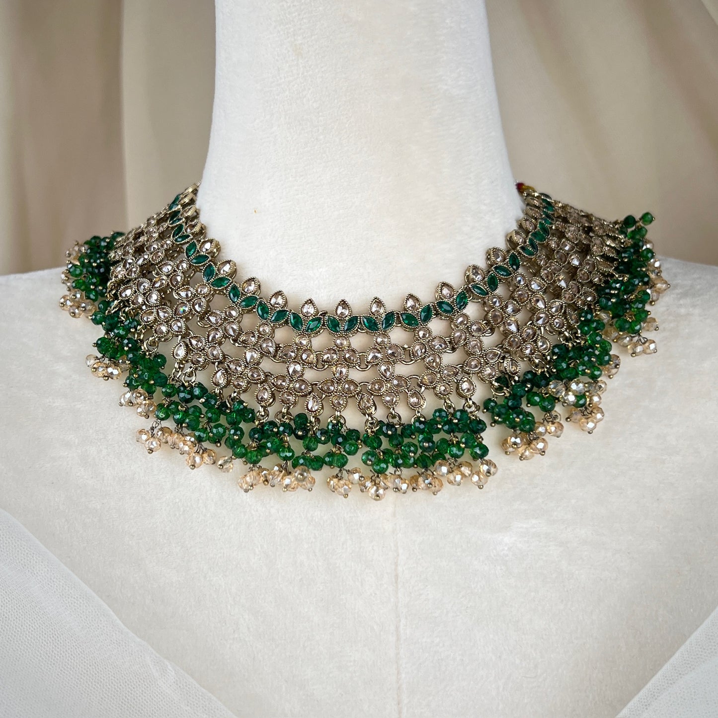 Pakistani Style Semi Bridal Set w/Jhoomar