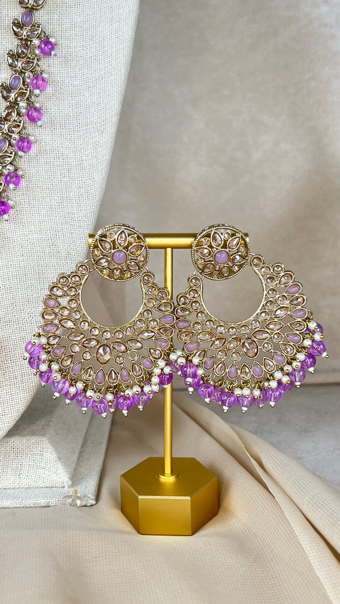 Polki Rani Haar | Mala | Long Necklace Set