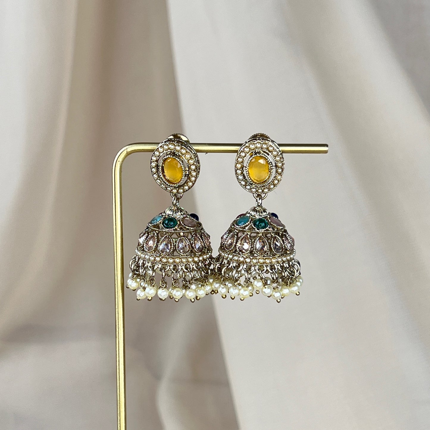 Polki Gold Jhumkas
