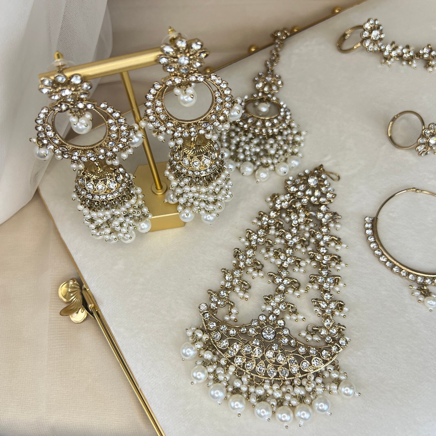 Long Layered Mala Full Bridal Set