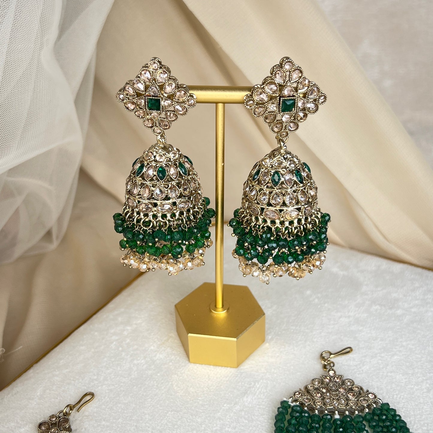 Pakistani Style Semi Bridal Set w/Jhoomar
