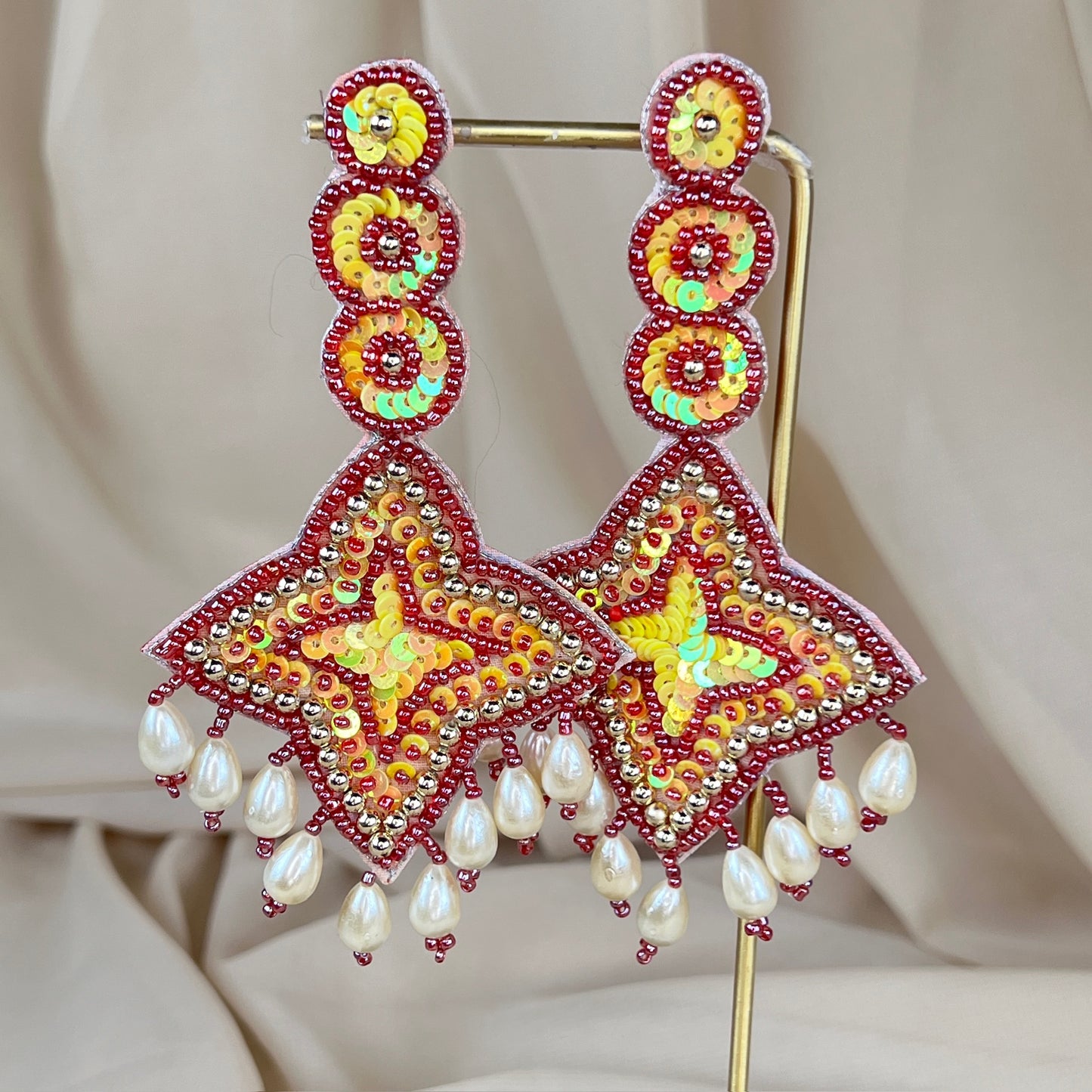 Oversized Sequin Earrings