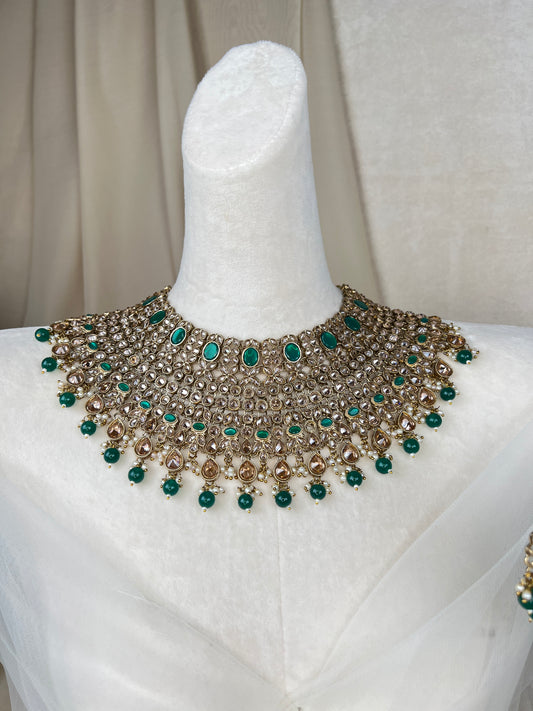 Large Bib Semi Bridal Set