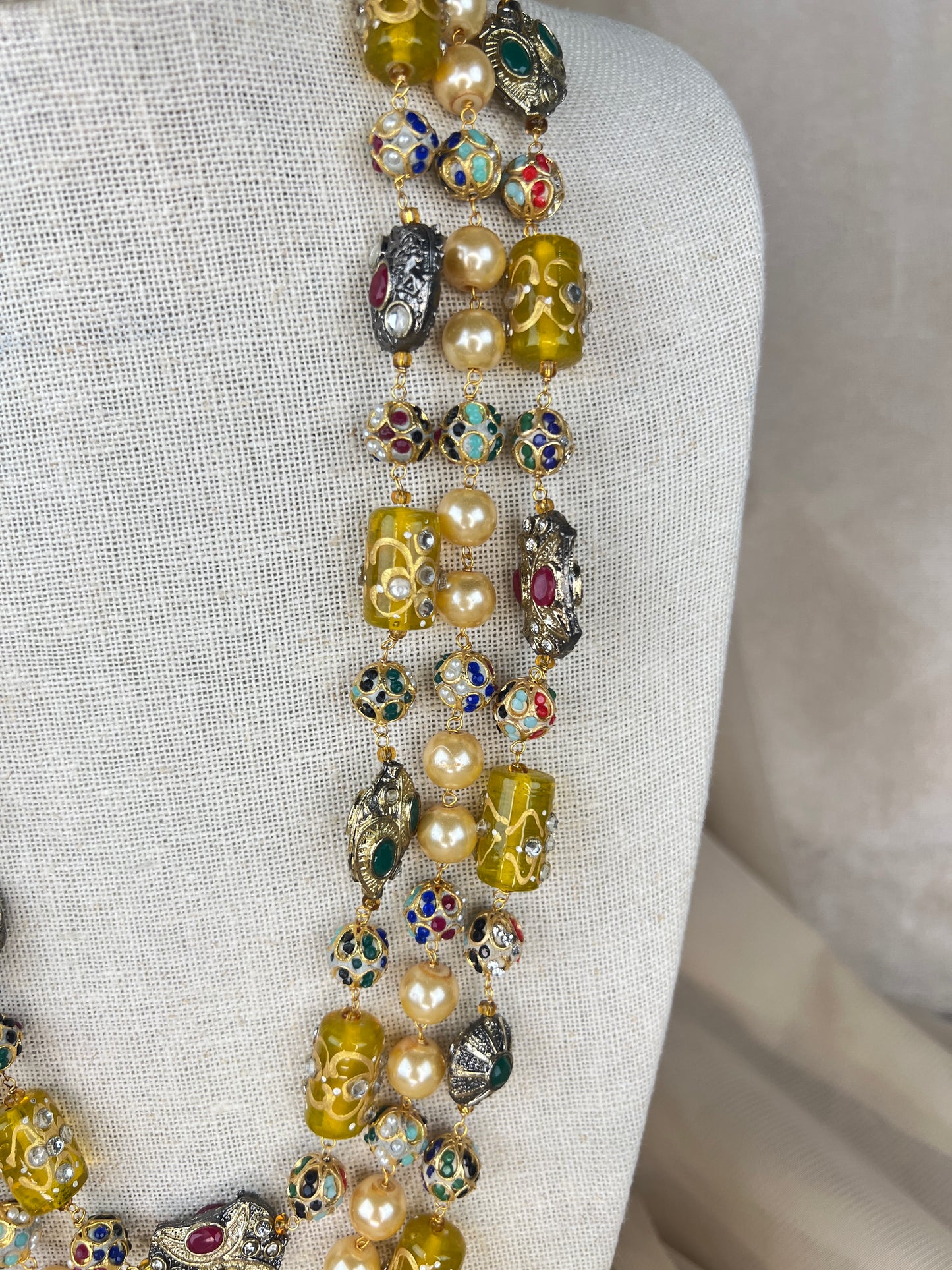 Pearl Kundan Layer Mala | Haar | Neckace Set