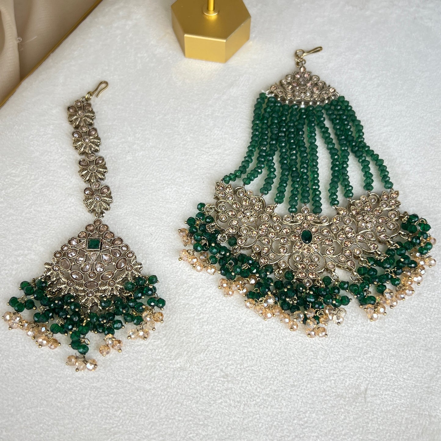 Pakistani Style Semi Bridal Set w/Jhoomar