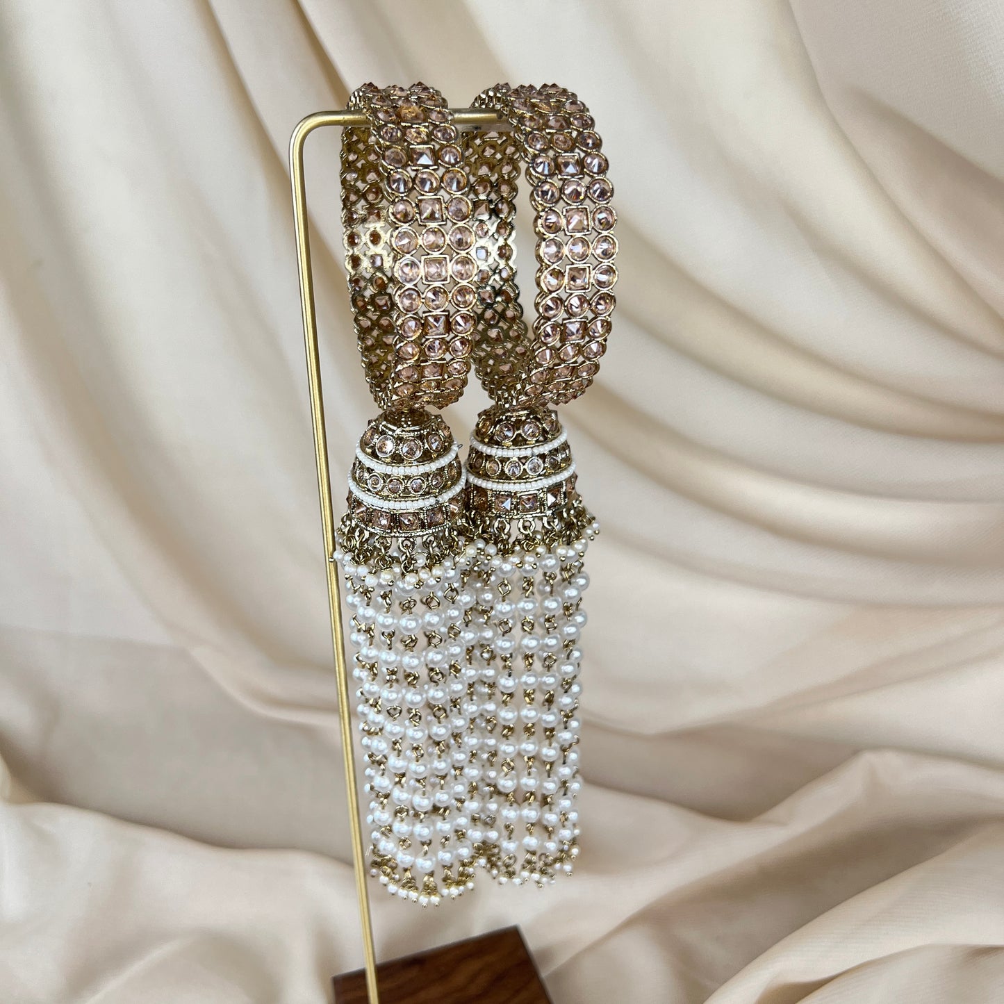 Kaleera Pearl Jhumka Bangles