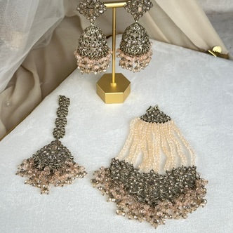Pakistani Style Semi Bridal Set w/Jhoomar
