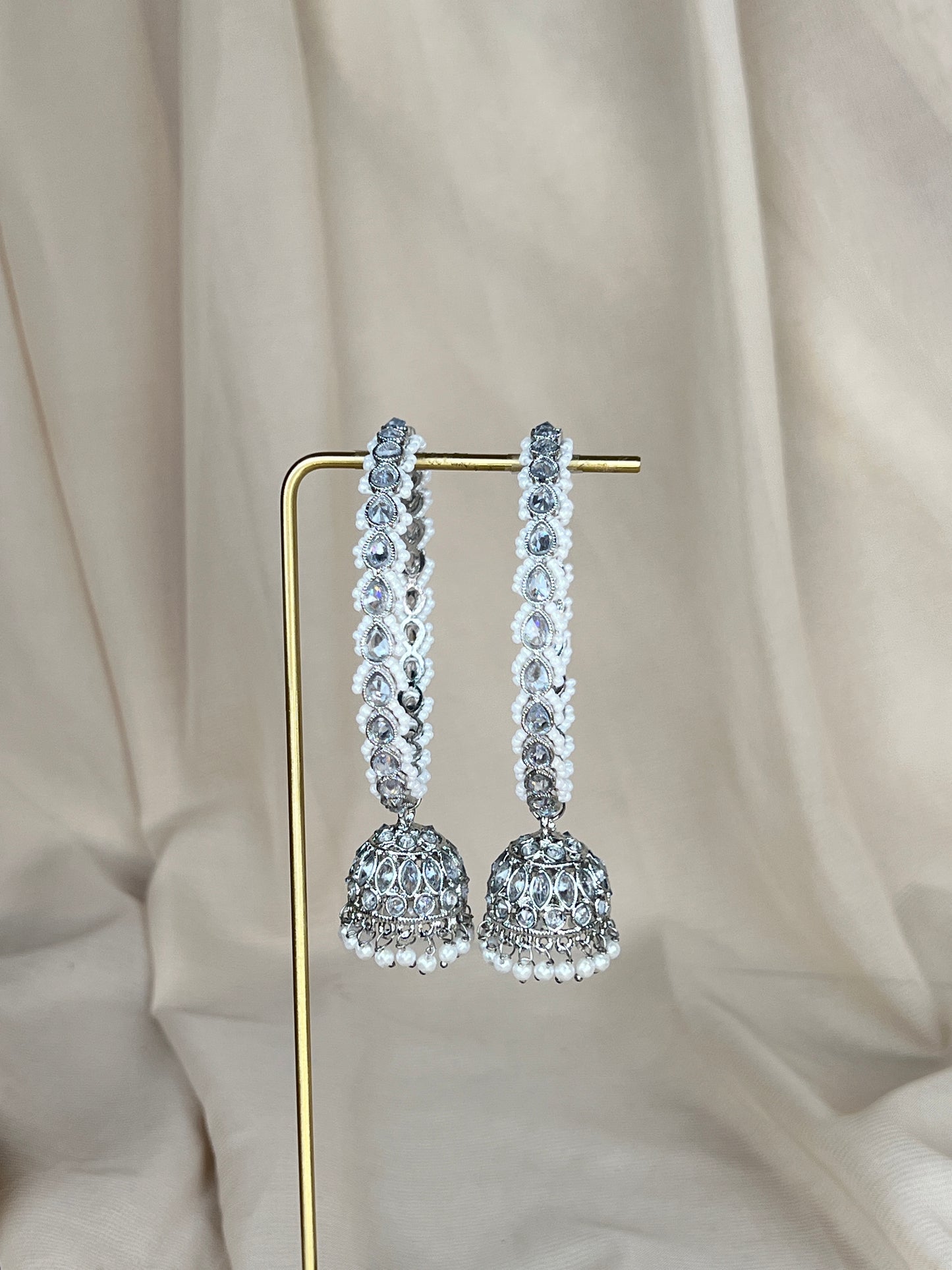 Jhumka Pearl Bangle Pair
