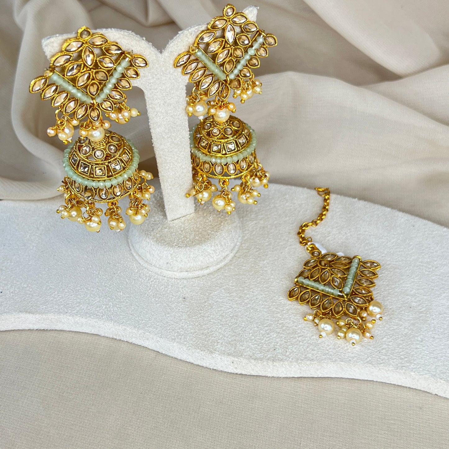 Jhumka Earring and Tikka Set