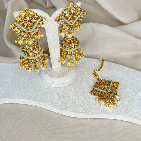 Jhumka Earring and Tikka Set
